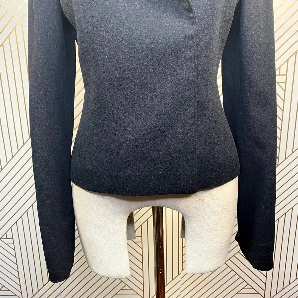 Chloe Black Tailored Asymmetric Blazer Jacket - Picture 6 of 12